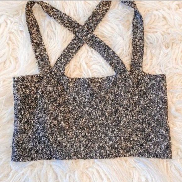 Knit Crop Tank, Small, Roberto Collina, tie rope detail - Picture 9 of 10